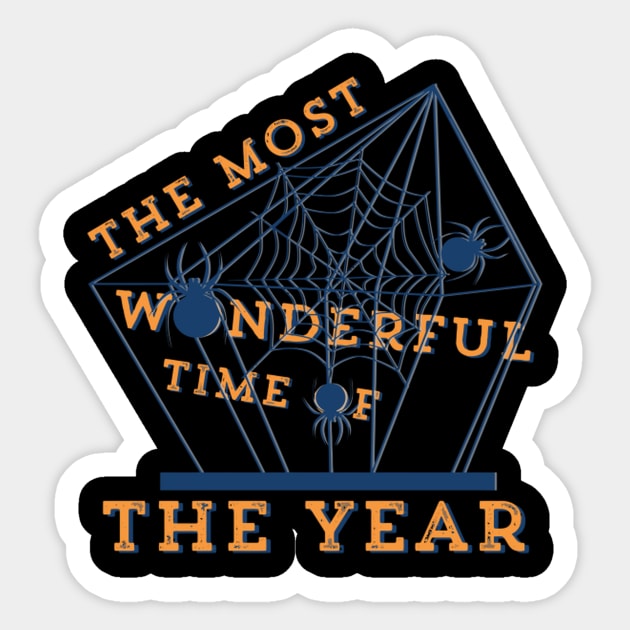 Most Wonderful Time Of The Year Halloween Fall Goth Dark Sticker by AlfieDreamy 